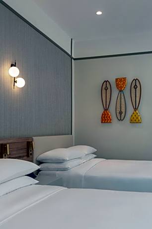 Deluxe Room with Two Double Beds and Balcony