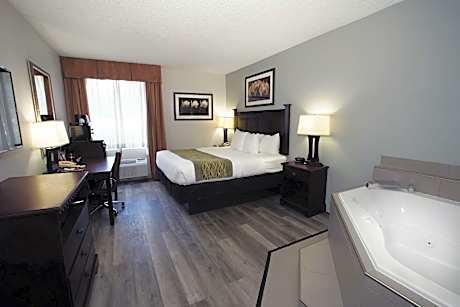 1 King Bed Non-Smoking Two Person Whirlpool Flat Screen Television Microwave And Refrigerator Full B