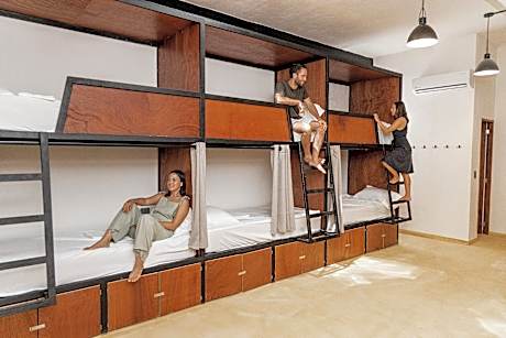 Bed in 6 Bed Female Only AC Dormitory Room with Ensuite Bathroom