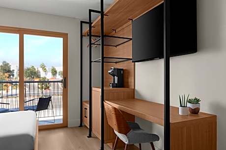 Double Room with Two Double Beds and Balcony - Pool View