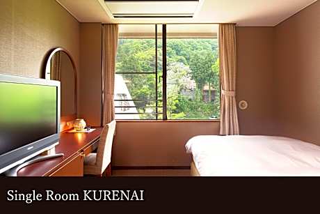Western-Style Room [Kurenai] - Single bed, prefabricated bathroom