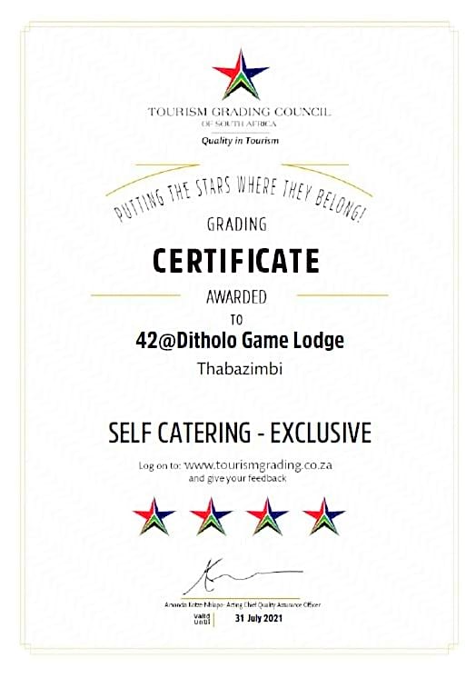 42@ Ditholo Game Lodge