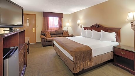 1 King Bed, Non-Smoking, High Speed Internet Access, Microwave And Refrigerator, Coffee Maker, Iron 