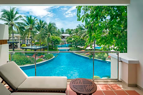 Lagoon View, Guest room, 2 Double, Pool view, Balcony