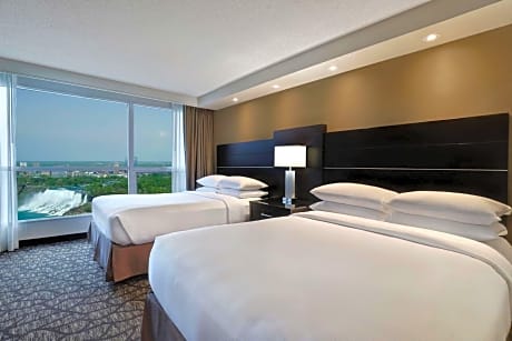 2 Queen Beds Premium with Sofa Bed and view of Niagara Falls & American Falls - Floor 40