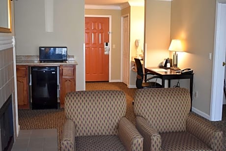 Suite-1 King Bed, Non-Smoking, Two Rooms, Two Flat Screen Televisions, Balcony, Sofabed, Microwave A