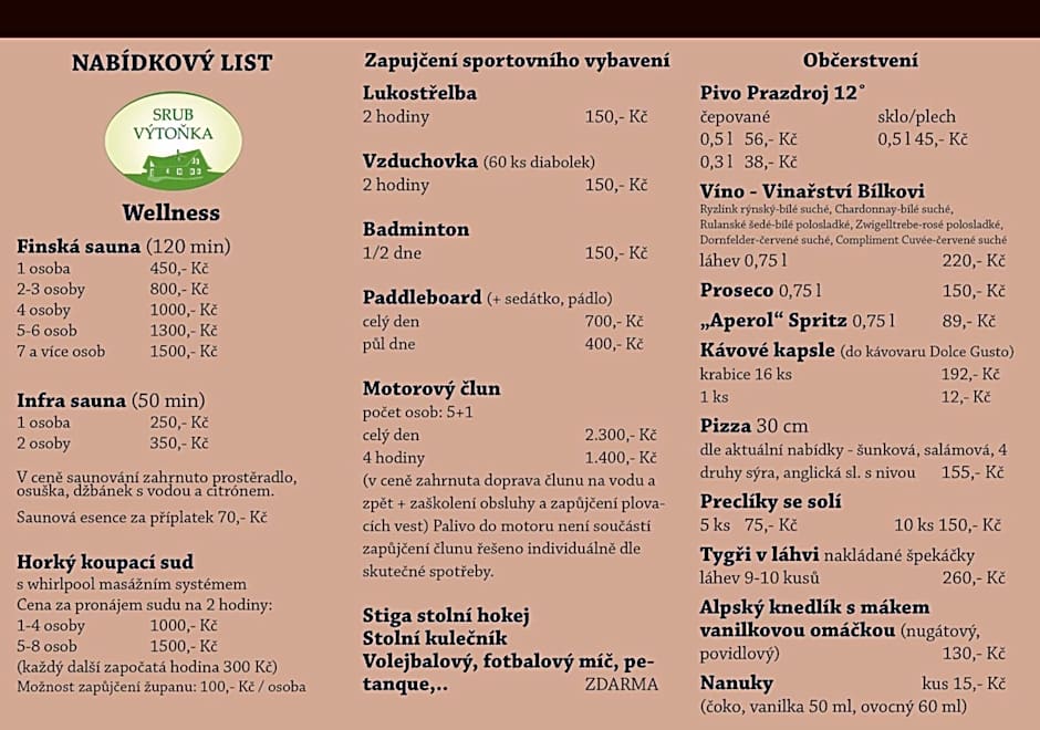 Apartmány Srub Výtoňka Lipno