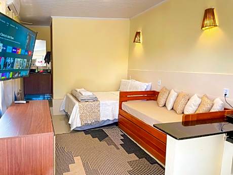 Chalé com ar condicionado e garagem