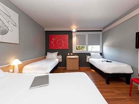 Family Room with One Double Bed and Two Single Beds
