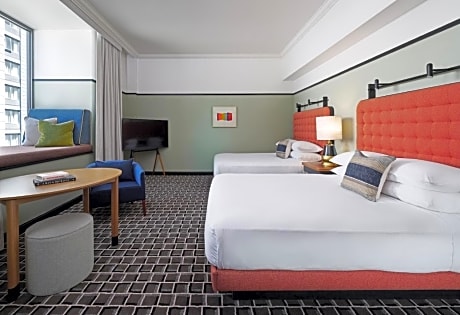 Premium Queen Room with Two Queen Beds and River View