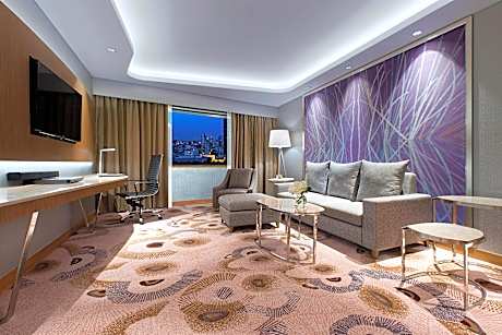 Deluxe Suite, Club Lounge Access, 1 Bedroom Suite, 2 Double, City View