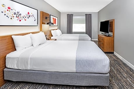 One-Bedroom suite with 2 Queen Bed,  Mobility Access, Roll-In Shower, Non-Smoking