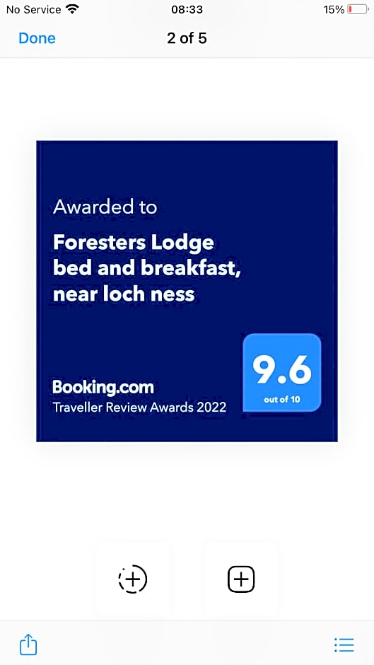 Foresters Lodge bed and breakfast, near loch ness