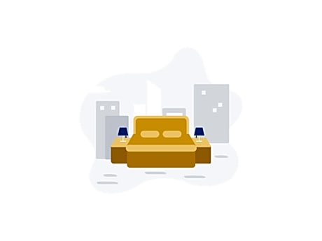 Bed in a shared mixed room