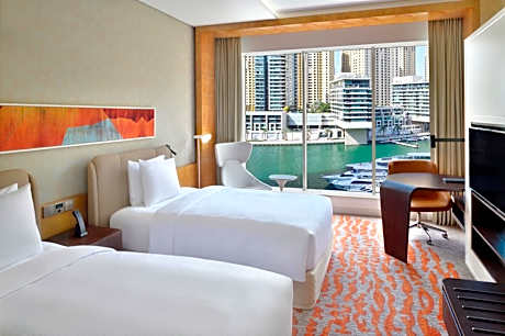 Twin Room with Marina View and Lounge Access