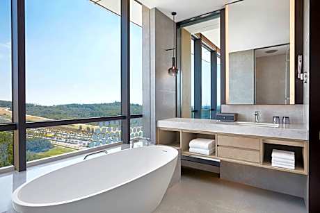 executive lounge access, suite, 1 king, sofa bed, city view