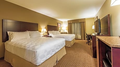 Room with Two Queen Beds and a Sofa Bed