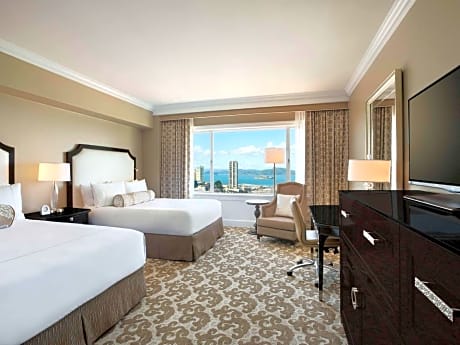 Signature Room with Two Queen Beds and Bay View - Hearing Accessible