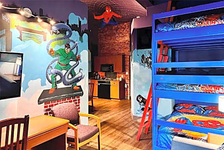 Queen Suite with Three Bunk Beds