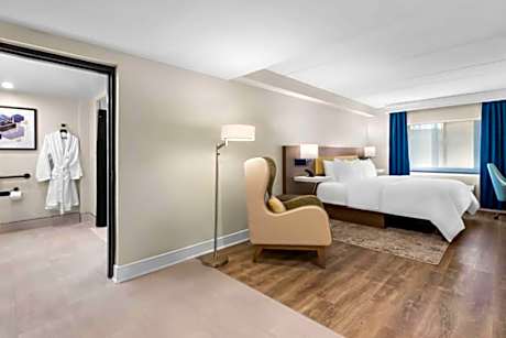 Suite-1 King Bed Non-Smoking 2 Rooms Sofabed Work Desk Kitchen Walk In Shower