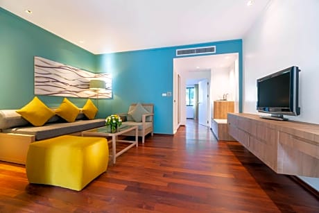 One-Bedroom Suite with Terrace and Pool View