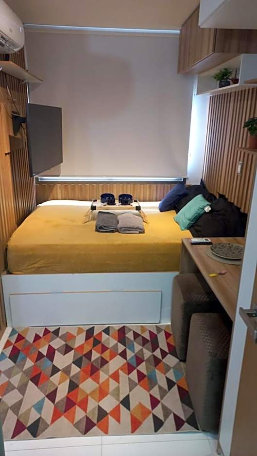 Studio aconchegante em frente a praia