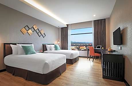 Superior Twin City View with Balcony