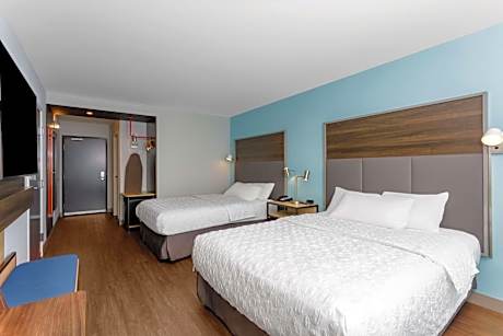 Queen Room with Two Queen Beds and Walk-In Shower