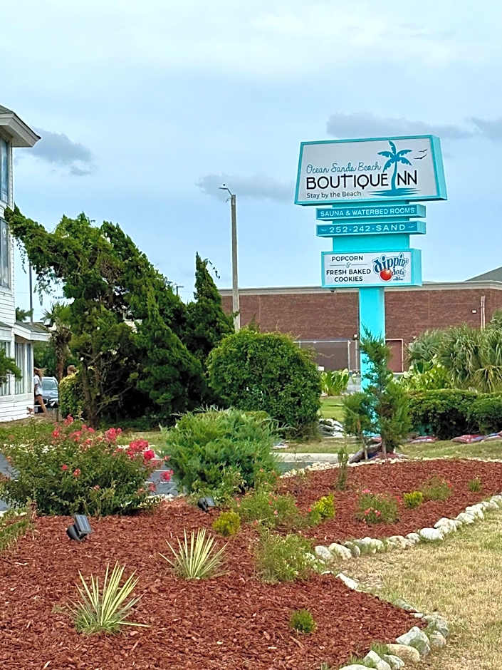 New 2025-Ocean Sands Beach Boutique Inn-Sauna and Salt-Mineral Pool -Free Beach Bikes and Famous Beach-Nightly Popcorn-Bathrobes and Sunscreen in all rooms-Ultra Sparkling-Free Laundry-4 Grand Presidential Black Beds in all rooms-Savings#252-242-SAND