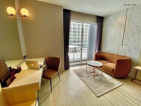 Studio with Pool View