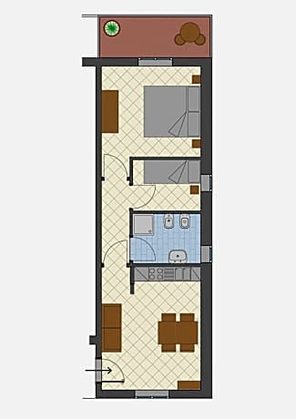 Small Two-Bedroom Apartment