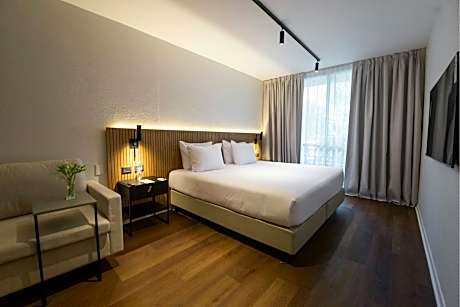 Guest room, 1 King, Sofa bed, City view, Balcony