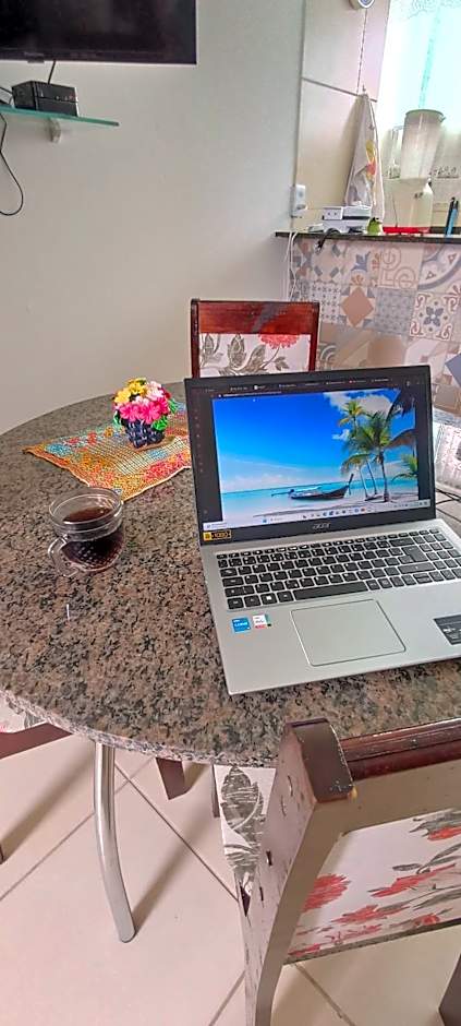 Apartamento lindo, completo e de frente para o mar