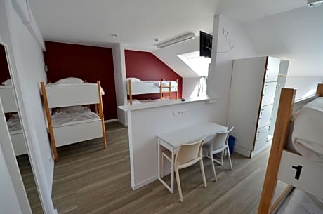 Single Bed in Female Dormitory Room with Shared Bathroom