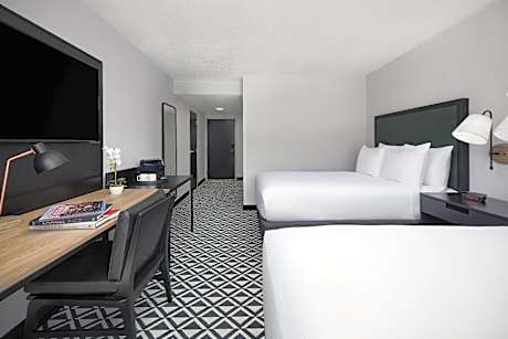 TWO DOUBLE BEDS INTERIOR