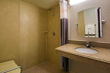 King Room with Roll-In Shower - Mobility/Hearing Accessible - Non-Smoking