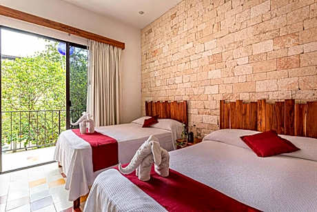 Deluxe Room with Two Queen Beds and Pool View