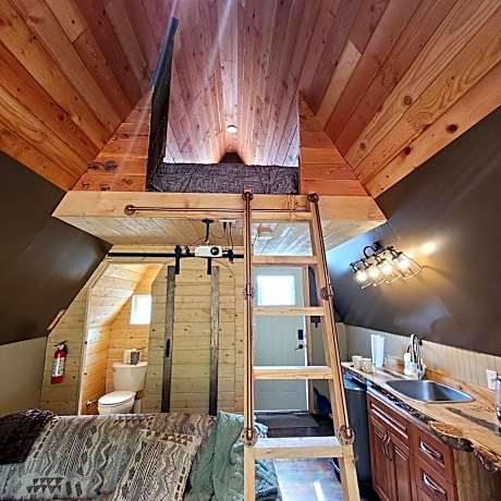 Mushroom theme cabin on 33 Acre Farm