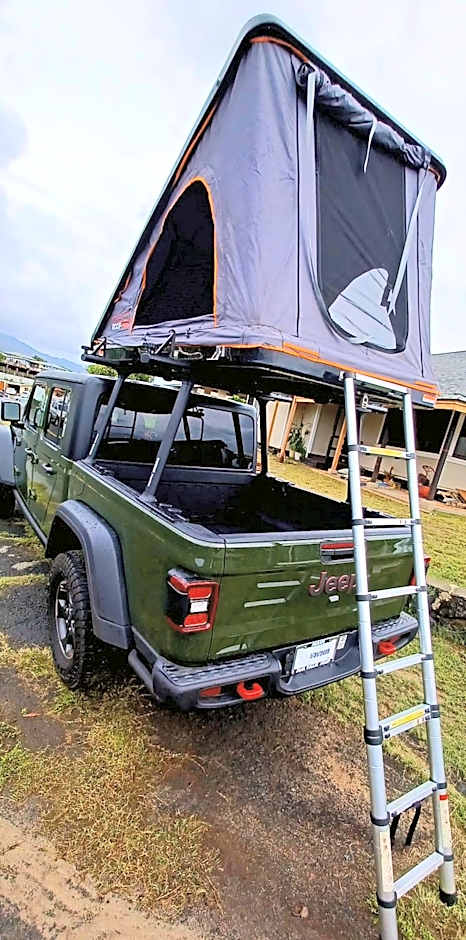 CampCar Maui Jeeps SUVs Hybrid Camper van Rentals with equipment and Travel Advice