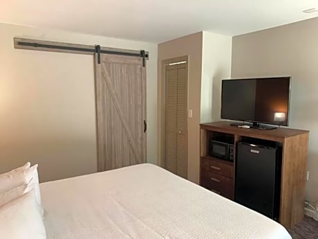 Accessible - 1 King  Mobility Accessible Roll In Shower Visual Alarms Wet Bar Microwave And Refriger