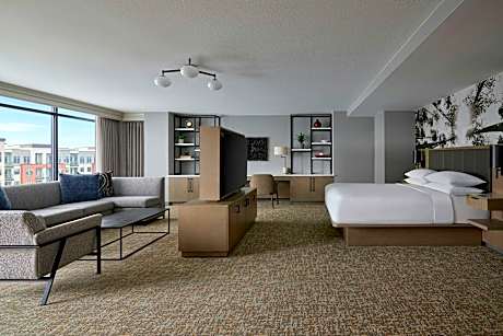 Concierge Lounge Access, Executive Suite, 1 King, Sofa Bed, City View