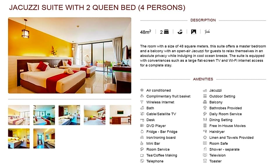 Photo 1 of 9 of 1 Queen Bed, Jetted Tub