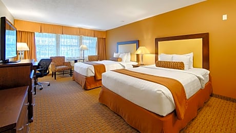 2 Queen Beds, Non-Smoking, Microwave And Refrigerator, Work Desk, Wi-Fi, Continental Breakfast