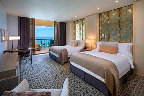 Grand Luxe Queen Beds, Guest room, 2 Queen, Oceanfront