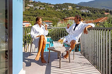 Double or Twin Room with Balcony and Pool View