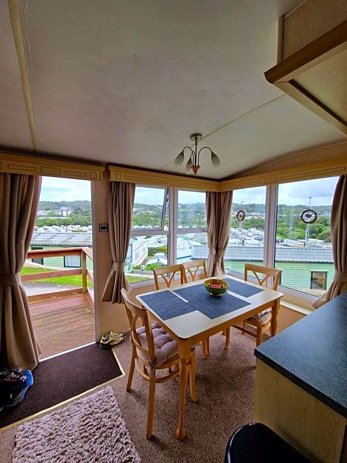 Haven on the Hill 2 Bed Caravan with Town Views of Aberystwyth F7