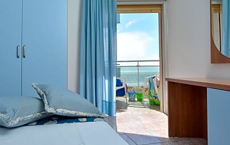 Double or Twin Room with Balcony and Side Sea View