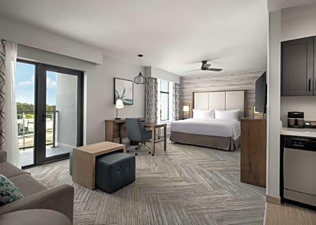 1 King Bed Studio Suite W/Balcony Nosmk