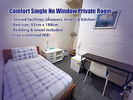 Comfort Single Room without Window - Non-Smoking