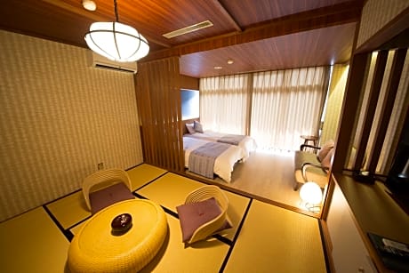 Twin Room with Tatami Area and Mountain View - Seafood Dinner and Breakfast Included